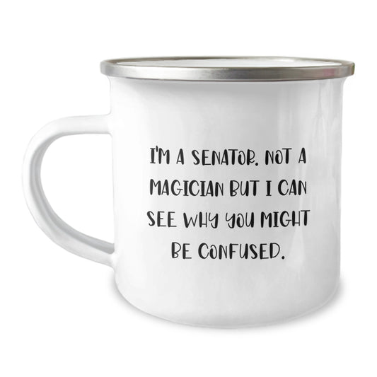 Funny Senator Camping Mug Gifts from Friends for Senator - Christmas Unique Gifts for Men - Image 1