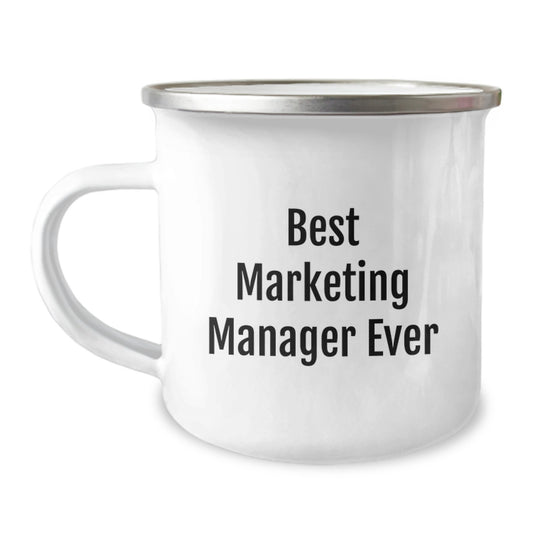 Marketing Manager Gifts from Friends - Funny Valentine's Camping Mug 'Best Marketing Manager Ever' for Men, Women, Coworkers, Family - Image 1