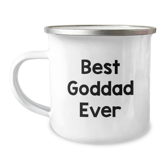 Funny Gifts from Dad to Goddad, Best Dad Ever Camping Mug Valentine's Unique Gifts, 12 oz Stainless Steel Mug - Image 1