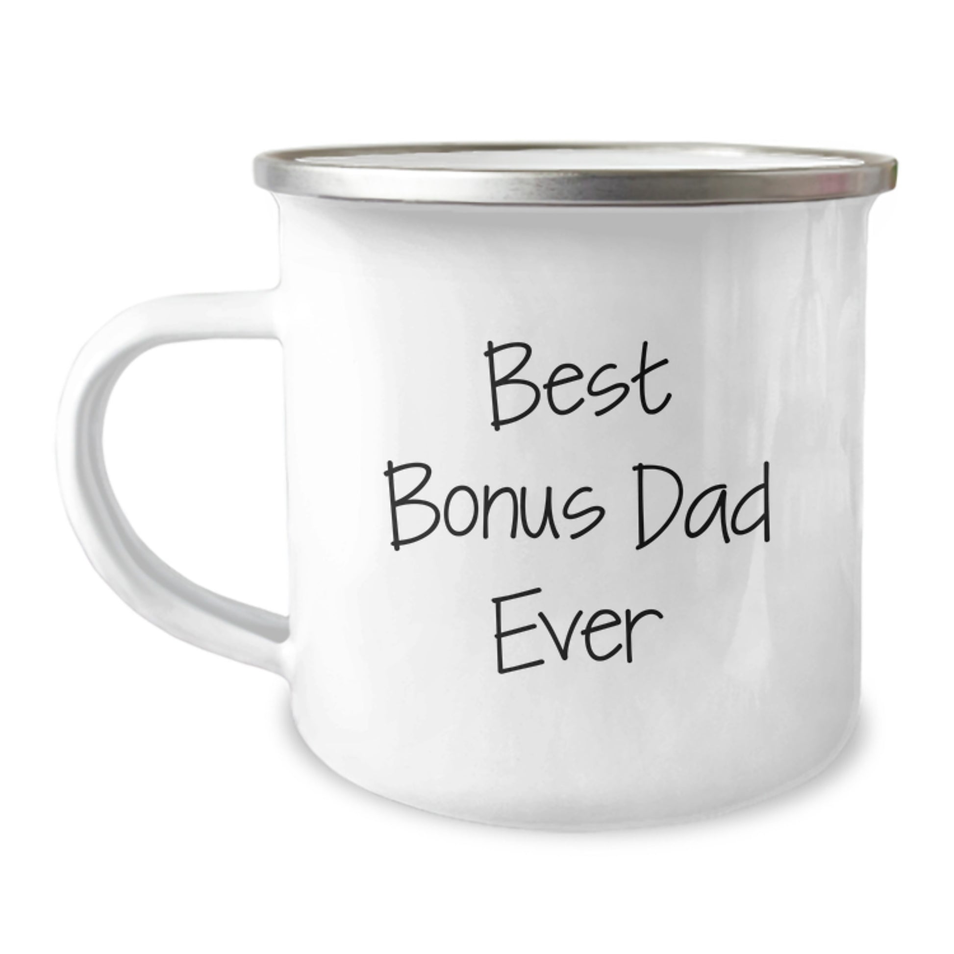 Funny Gift for Bonus Dad, Best Bonus Dad Ever Camping Mug, Birthday Unique Presents from Men to Bonus Dad - Image 1