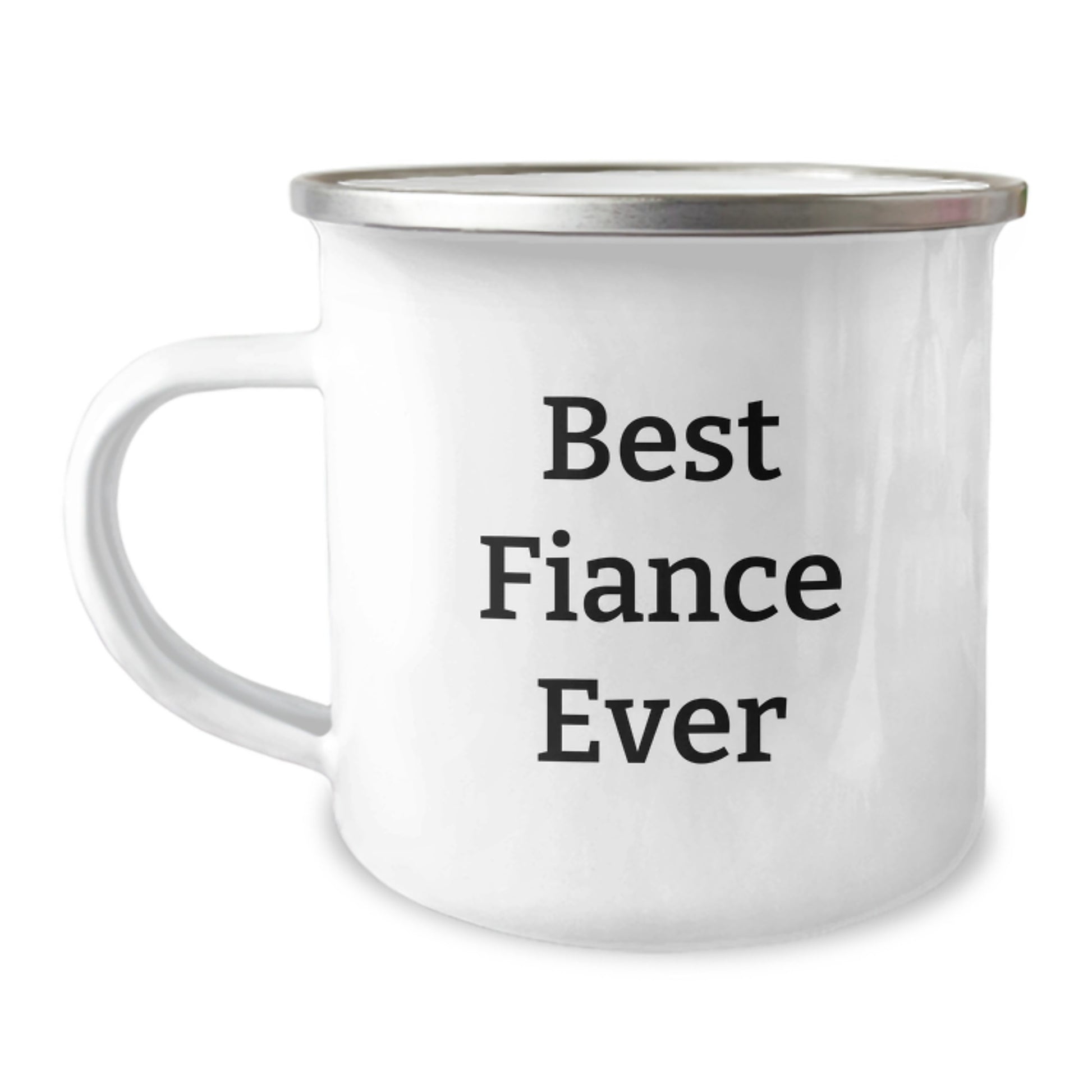 Funny Fiance Gifts, Best Fiance Ever, Camping Mug for Graduation, Gifts from Friends, for Fiance - Image 1