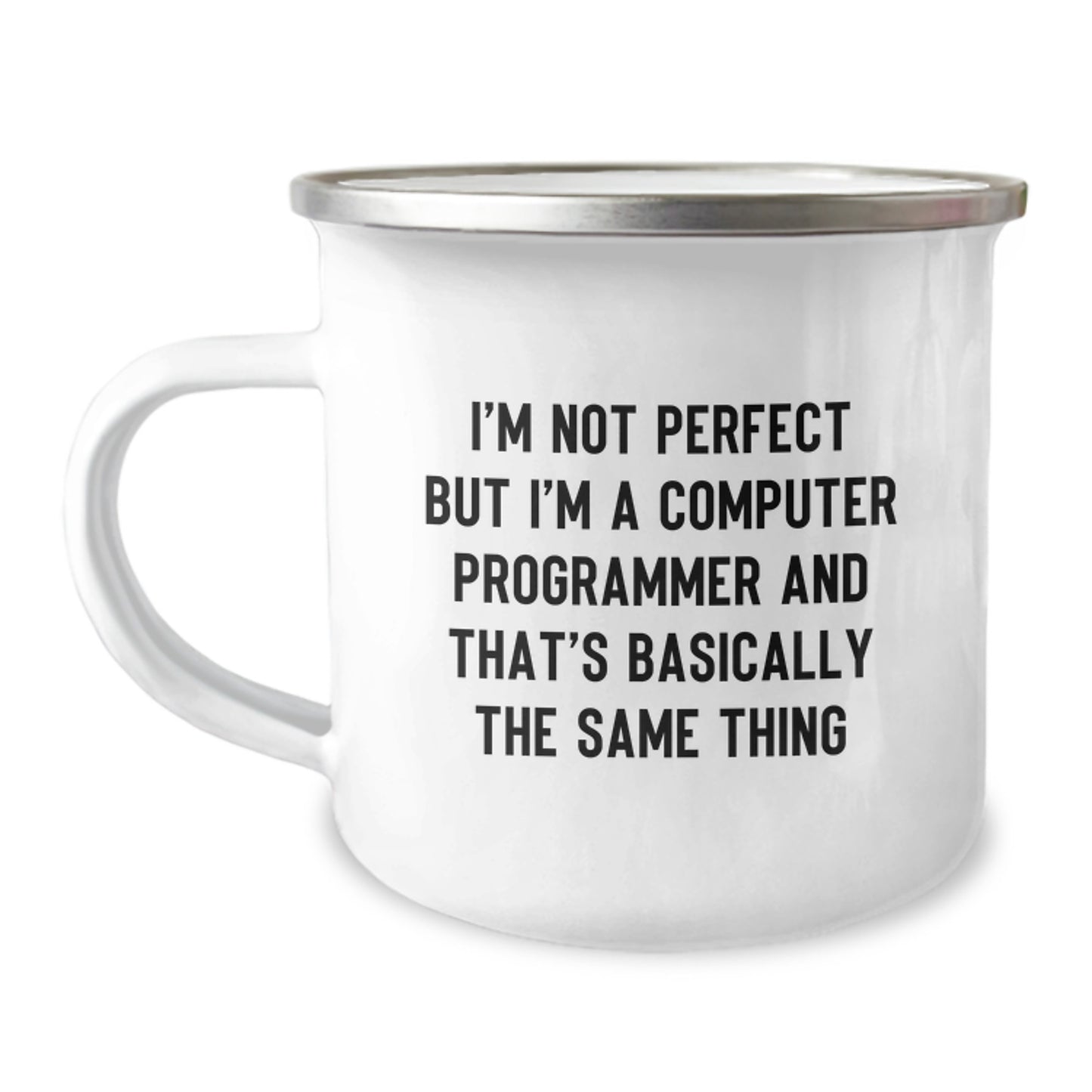 Funny Computer Programmer Gifts, Inspirational Quote Camping Mug - Gifts from Men to Friends for Computer Programmer's Birthday - Image 1