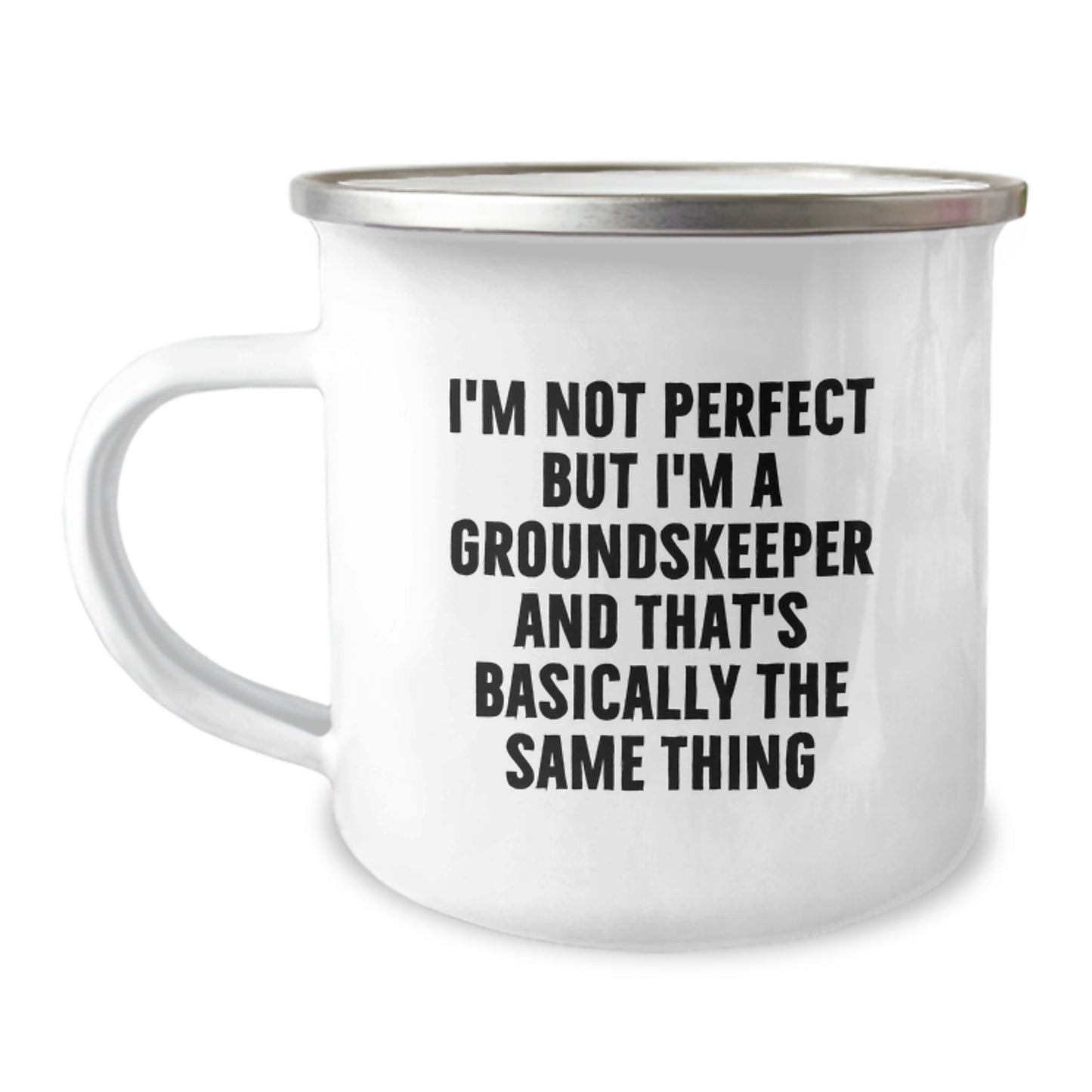 Funny groundskeeper Gifts for Him or Her, I'm Not Perfect Camping Mug for Birthday, Gifts from Friends to Family, Unique groundskeeper Mugs - Image 1