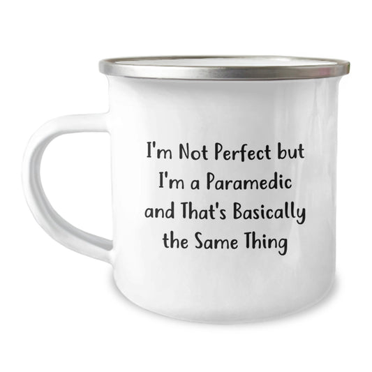 Rescue Worker Quote Camping Mug, Funny Gifts from Friends to Rescue Worker, Birthday Unique Present for Men, Women, Coworkers, Family - Image 1