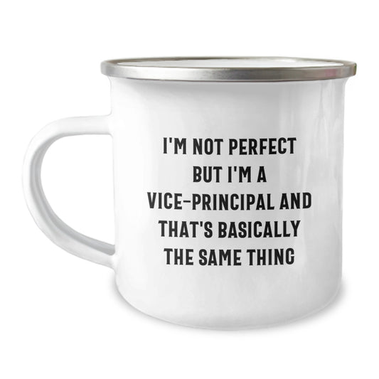 Funny Vice-principal Gifts from Friends - I'm Not Perfect But I'm A Vice-principal And That's Basically The Same Thing Christmas Unique Gifts for Vice-principal - Image 1