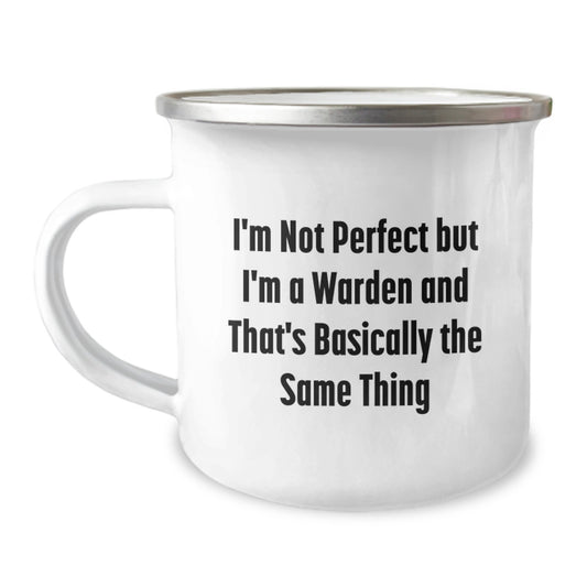 Funny Warden Camping Mug Gifts for Men Women Friends Coworkers Family - Unique Christmas Memorable Presents from Loved Ones - Image 1