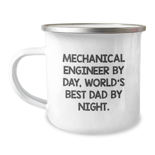 Funny Mechanical Engineer Gifts for Men by Day, World's Best Dad by Night - Christmas Unique Presents from Family - Image 1