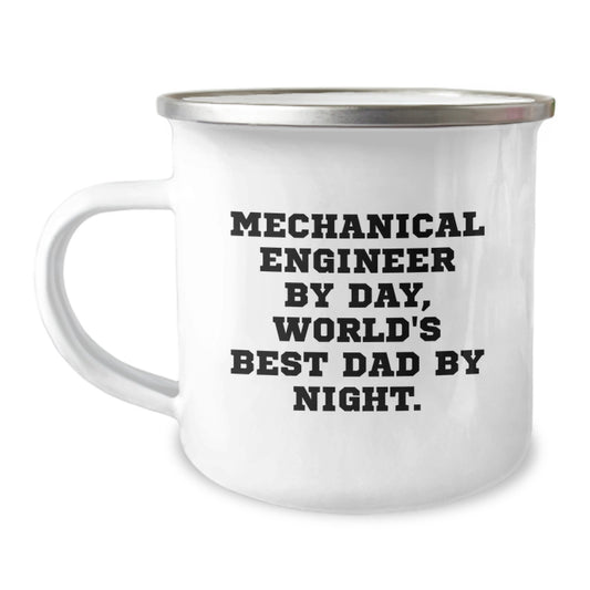 Unique Gifts for Mechanical Engineer - Mechanical Engineer Dad Funny Quote, Stainless Steel Camping Mug for Men, Christmas Unique Gifts from Friends - Image 1