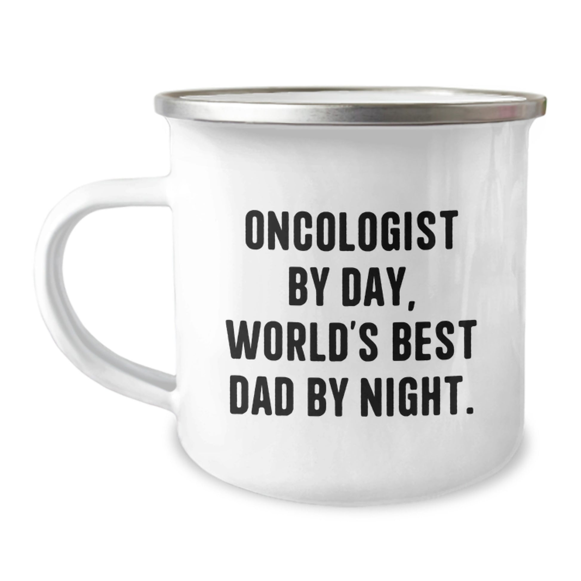 Funny Oncologist Gifts for Him - Camping Mug - Gifts from Men to Oncologist Dad - Image 1