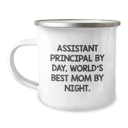 Funny Assistant Principal Gifts for Assistant Principal, Christmas Unique Gifts from Mom, Camping Mug for Assistant Principal - Image 1