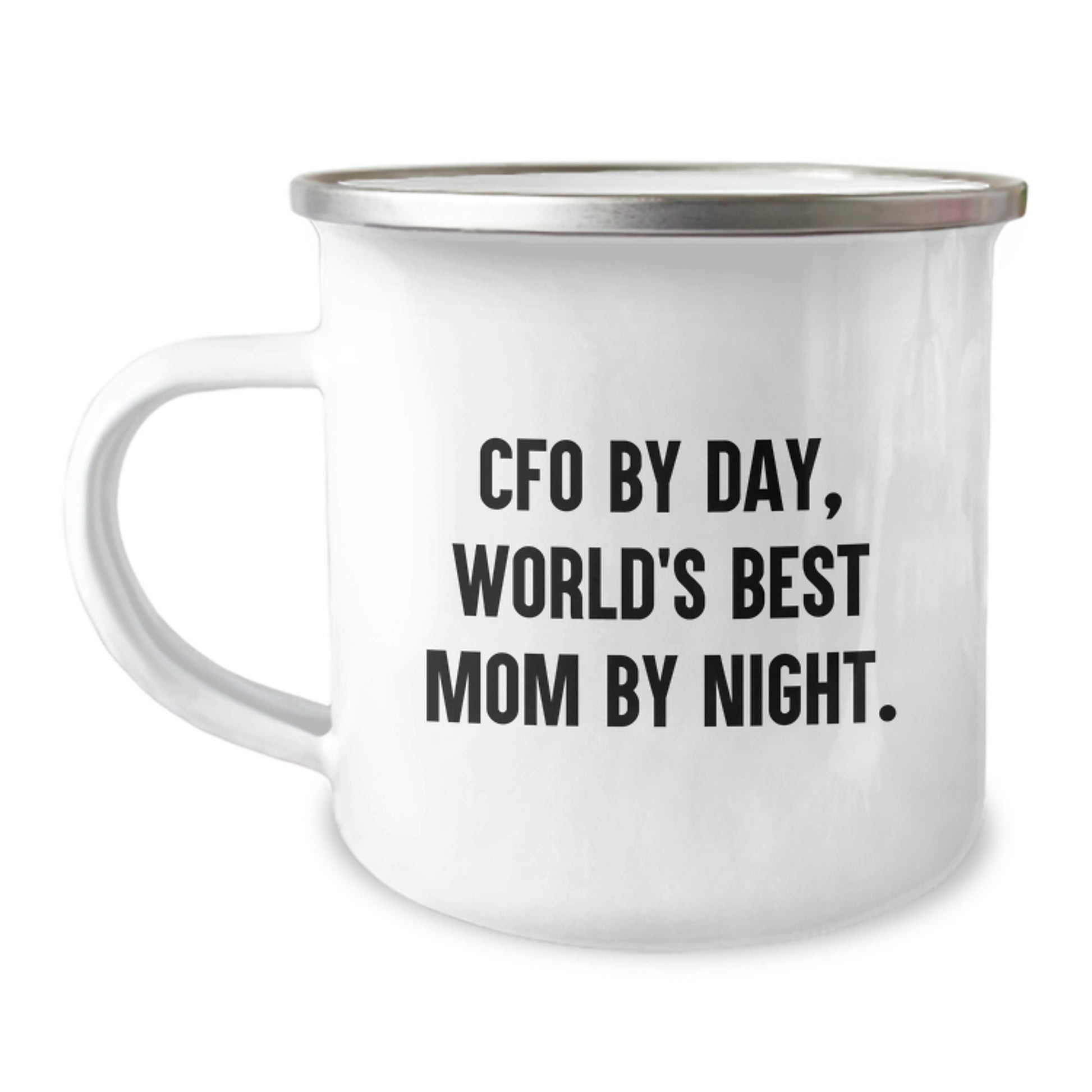 CFO Gifts for Men - Funny Valentine's Unique Gifts from Mom - Camping Mug By Day, World's Best Mom By Night. - Image 1