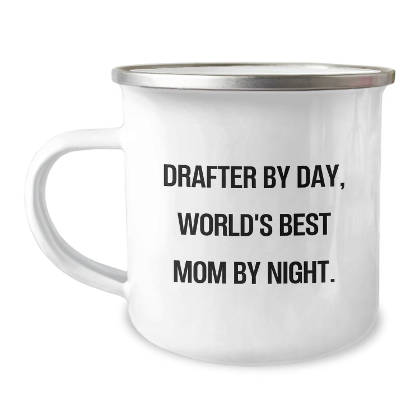 Funny Drafter Gifts for Him, Drafter By Day, World's Best Dad By Night Camping Mug, Unique Valentine's Gifts from Husband to Drafter - Image 1