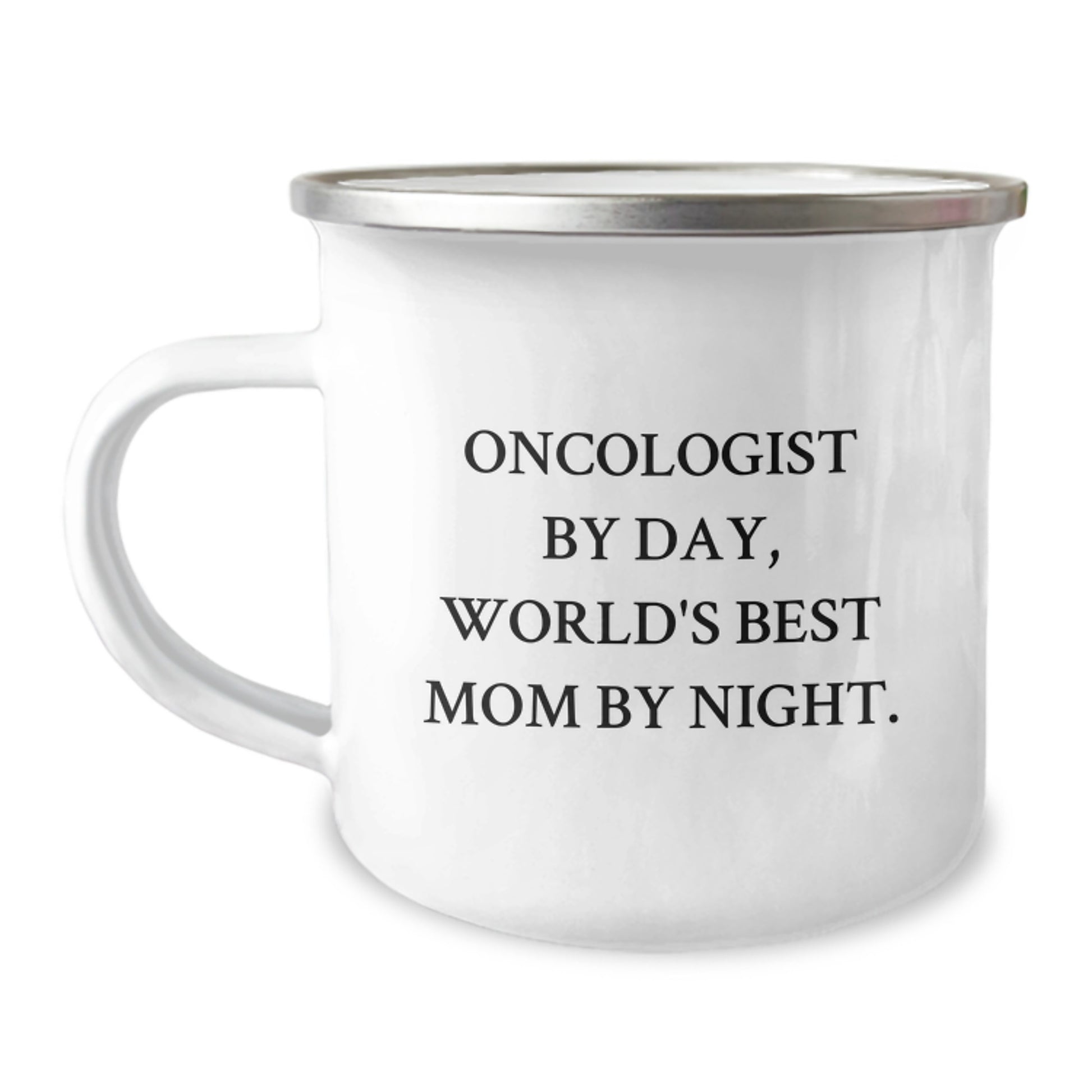 Funny Oncologist Gifts for Christmas Unique Presents from Mom to Oncologist Dad Camping Mug - Image 1