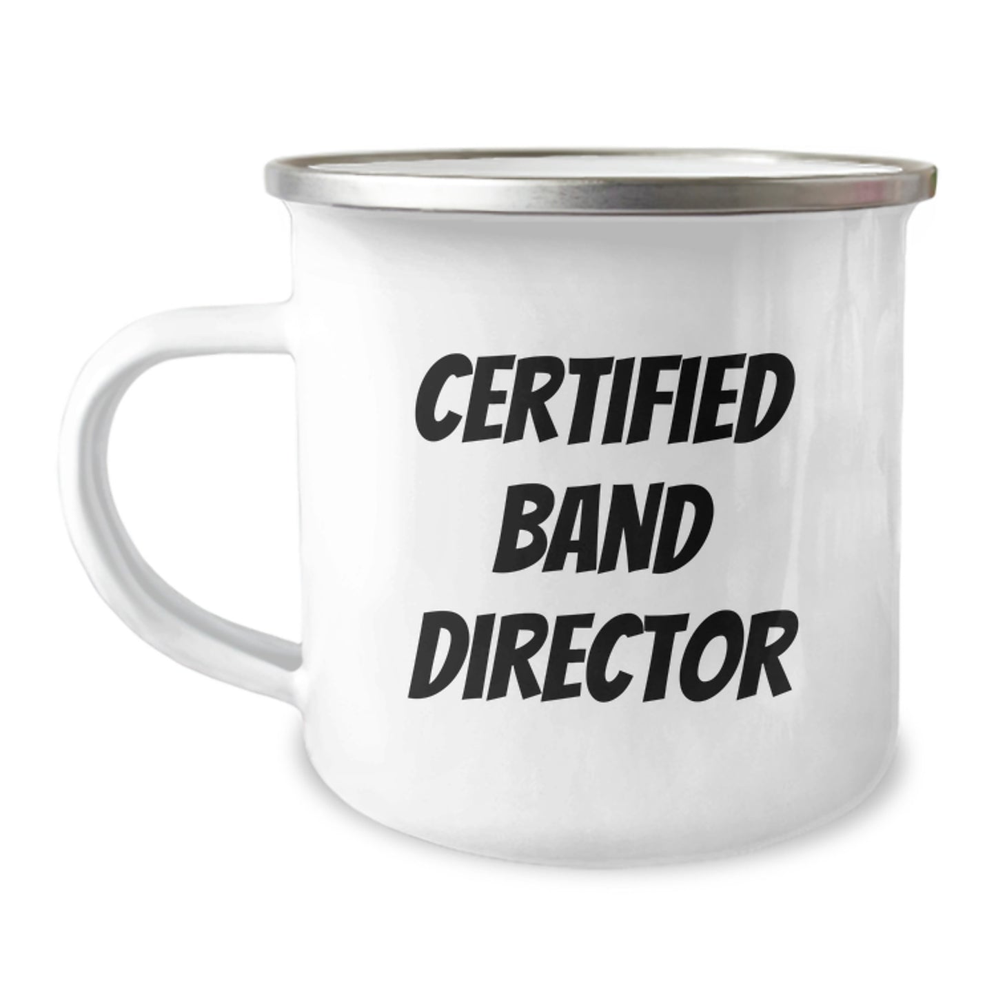 Funny Gifts from Friends for Band Directors, Certified Band Director Camping Mug, Christmas Unique Presents for Men - Image 1