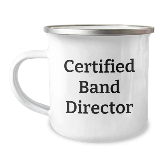 Funny Gifts from Friends to Band Director, Cute Camping Mug for Certified Band Directors on Christmas Unique Gifts, Gifts for Band Director - Image 1