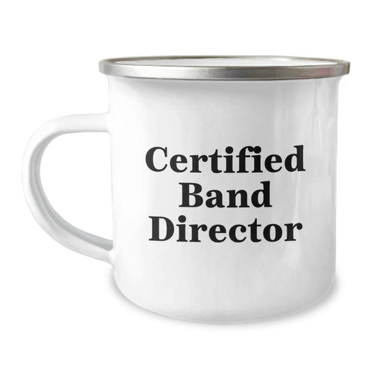 Funny Quotes for Band Director Friends and Family Christmas Unique Gift Ideas Camping Mug for Men and Women - Image 1