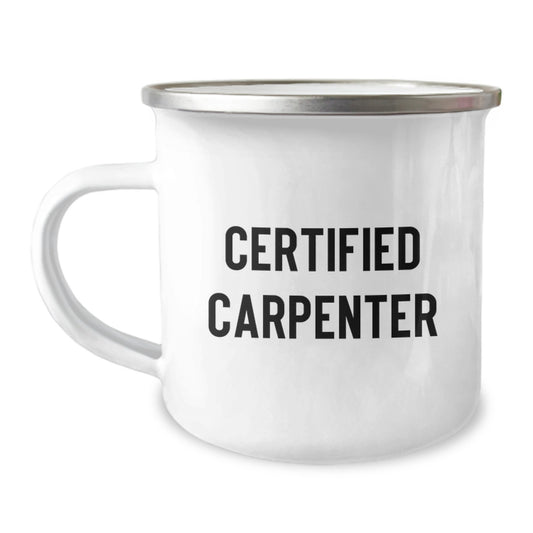Funny Carpenter Gifts, Christmas Unique Mugs for Men, Camping Mug 'I'm Not Lazy, I'm Just on Carpenter Time' - Image 1