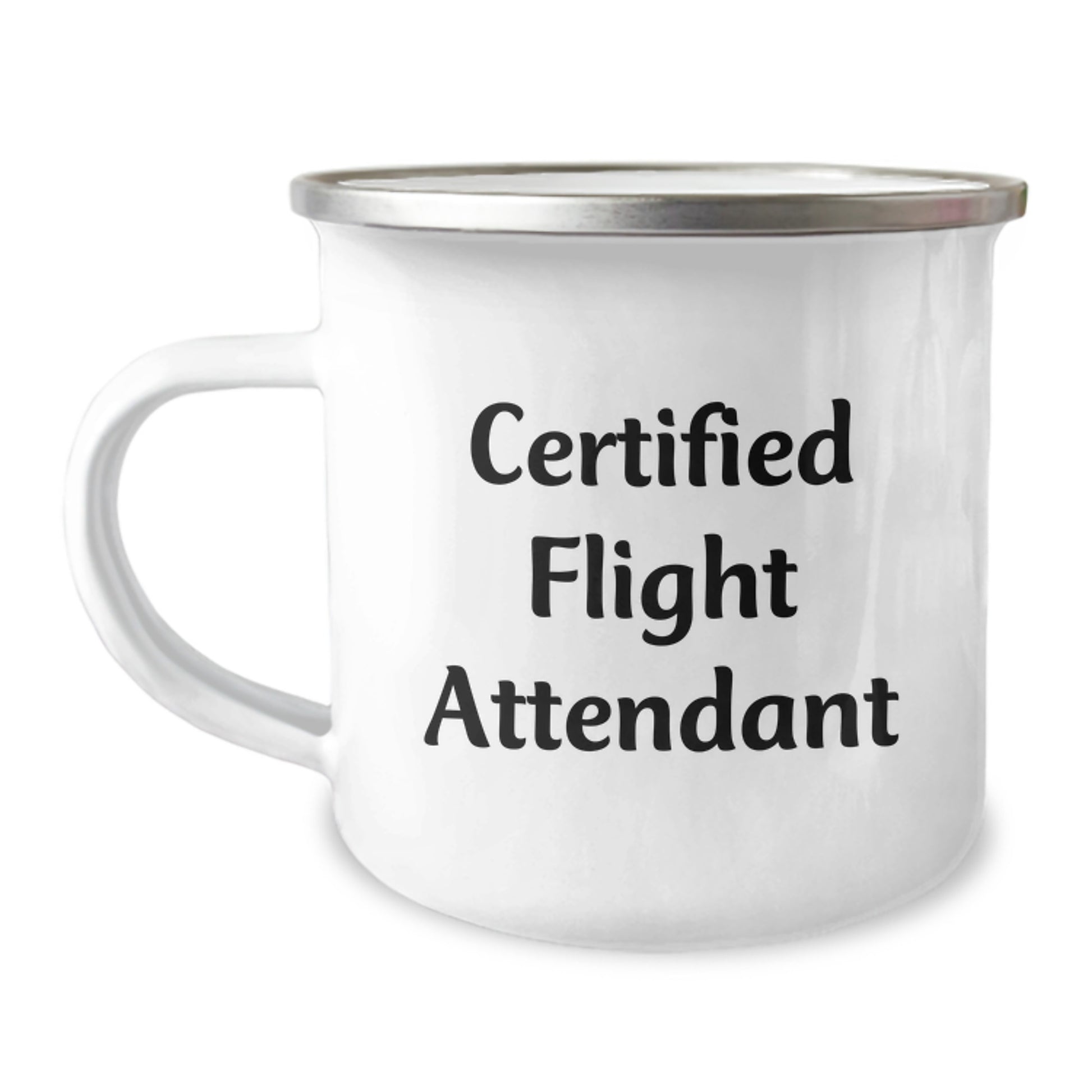 Funny Flight Attendant Gifts, 'Certified Flight Attendant' Quote, Camping Mug for Men, Women, Coworkers, Family, Friends, and Loved Ones, Graduation Unique Gifts from Friends - Image 1