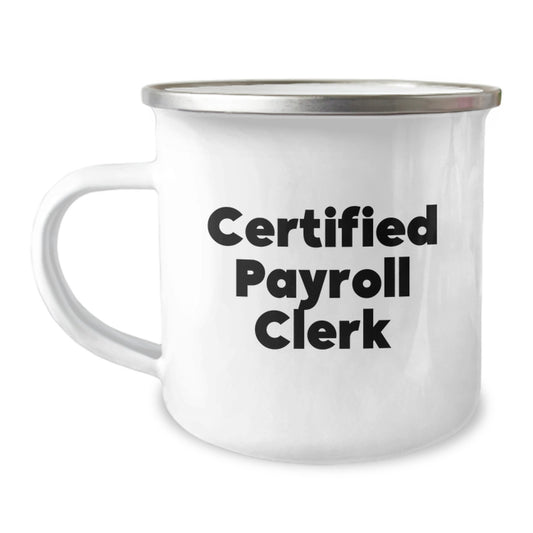 Payroll Clerk Camping Mug Gifts from Men for Christmas - Image 1
