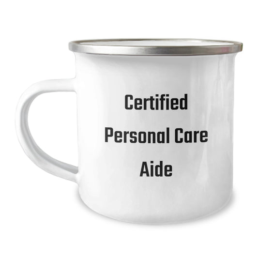 Gifts from Family to Personal Care Aide Friends - Funny Quote Christmas Unique Mugs for Camping Lovers - Personal Care Aide Camping Mug - Image 1