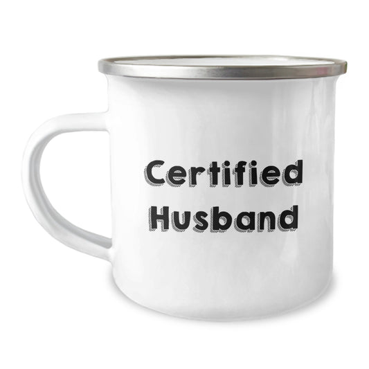 Funny Quotes Certified Husband Camping Mug Great Gifts for Husband Husband Friends Family Christmas - Image 1