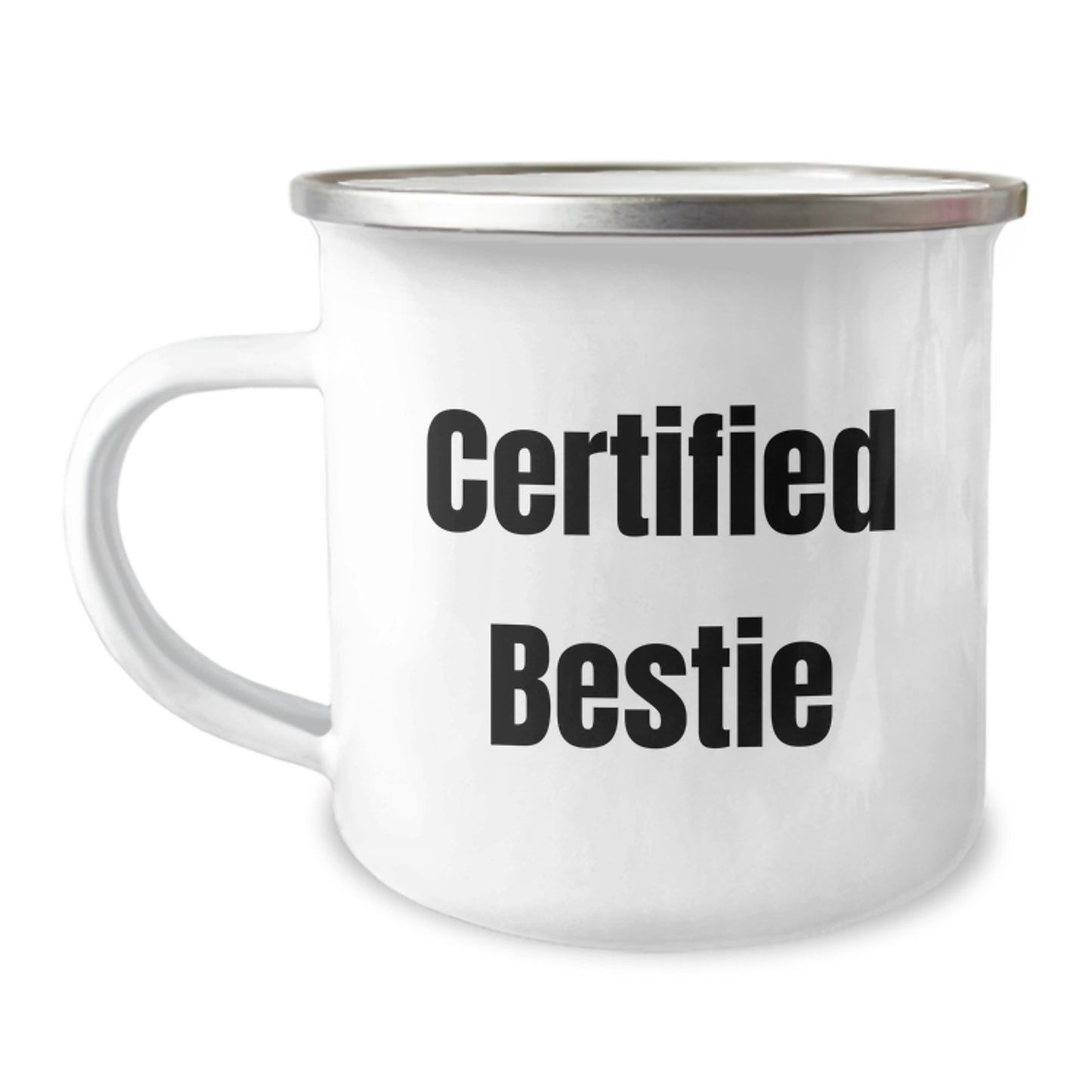 Funny Bestie Gifts from Friends - Christmas Unique Gifts for Bestie - Bestie Camping Mug with Quote - Image 1