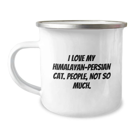 Himalayan-Persian Cat Lovers Funny Camping Mug Gifts from Friends, Birthday Unique Gifts for Her, Him, or Family - Image 1