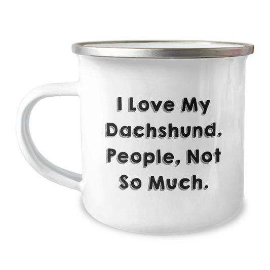 Funny Dachshund Dog Gifts for Men from Friends - I Love My Dachshund People Not So Much Christmas Unique Mugs - Image 1