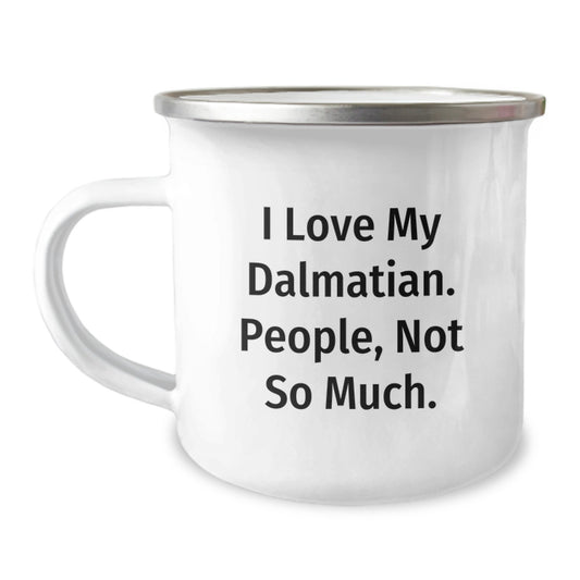 Funny Dalmatian Dog Gifts for Men - Dalmatian Lover Camping Mug, Gifts from Friends, Unique Christmas Unique Gifts - Image 1