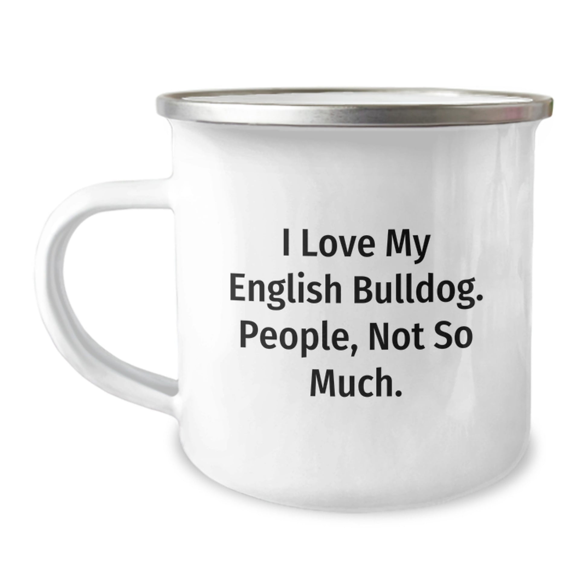 Funny English Bulldog Camping Mugs Gifts for Men from Friends and Family Christmas Unique - Image 1