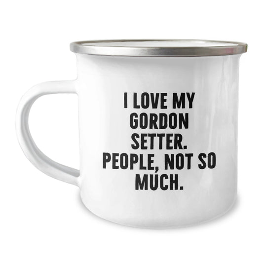 Funny Gordon Setter Dog Lover Christmas Unique Gifts from Friends for Men Camping Mug - Image 1