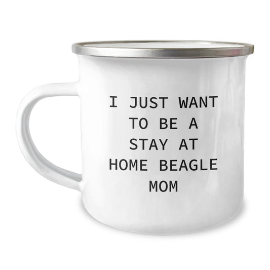 Beagle Dog Mum Funny Camping Mug Gifts for Beagle Dog Lover Friends on Valentine's - Gifts from Family and Friends - Image 1