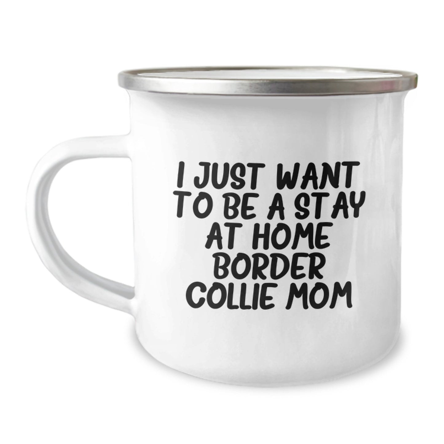 Funny Border Collie Dog Lover Camping Mug Gifts from Friends for Border Collie Enthusiasts on Christmas - Image 1