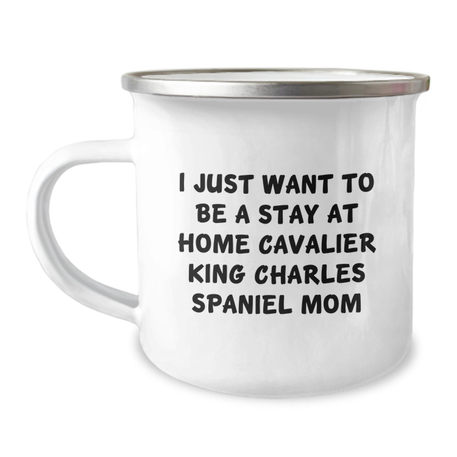 Funny Cavalier King Charles Spaniel Dog Gifts for Mom Christmas Camping Mug, Perfect for Stay at Home Dog Mom - Image 1