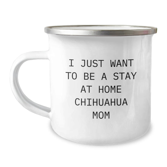 Funny Chihuahua Dog Gifts for Mom Christmas Camping Mug - Image 1