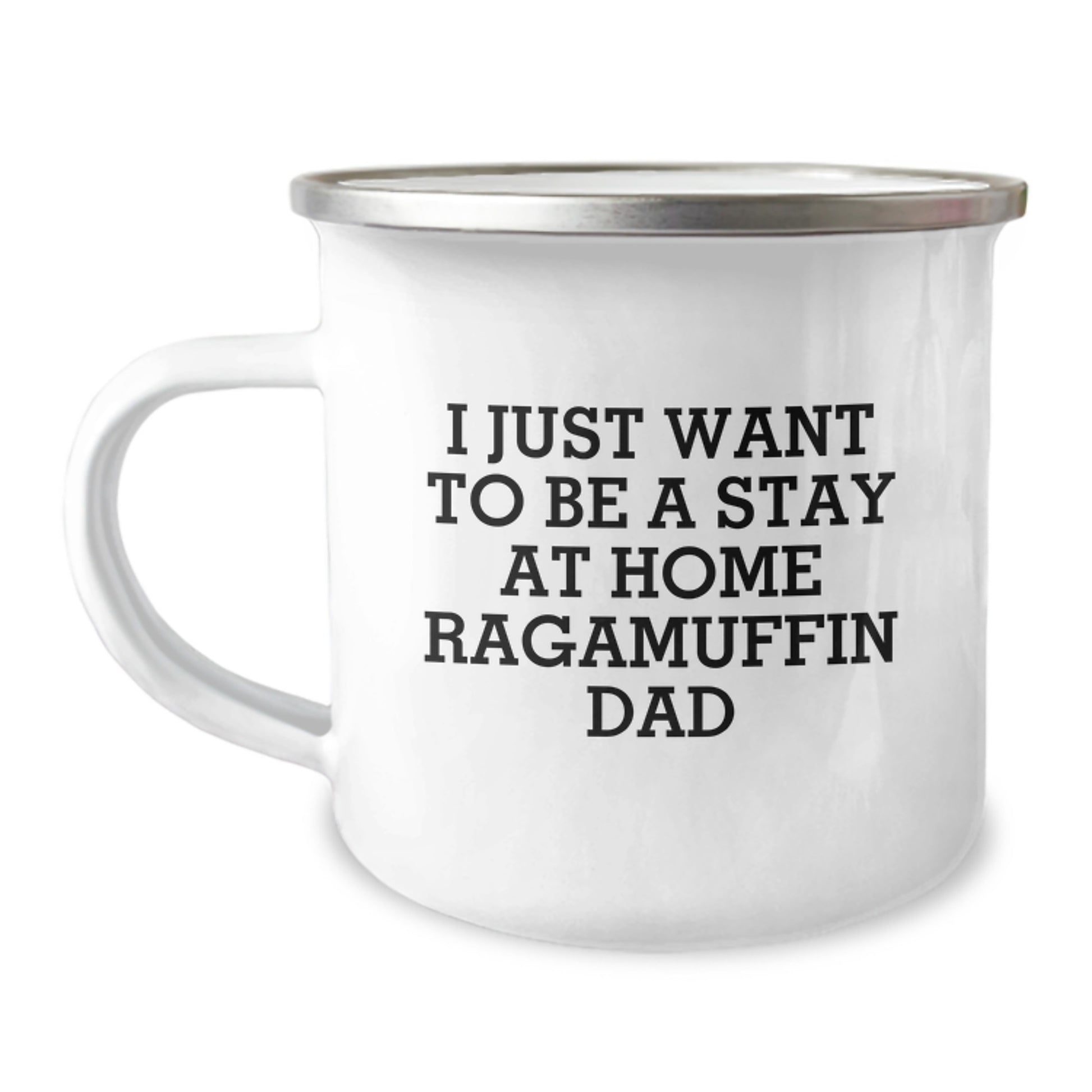 Ragamuffin Cat Dad Funny Camping Mug Gifts for Men from Friends on Valentine's - Image 1