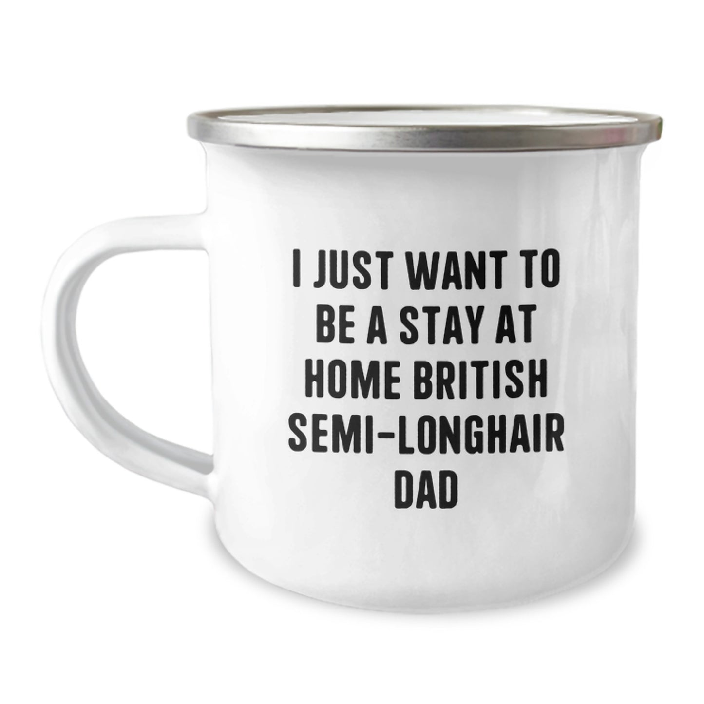 British Semi-Longhair Cat Dad's Camping Fun Unique Christmas Unique Gifts from Men to Stay at Home British Semi-longhair Cat Dads - Image 1