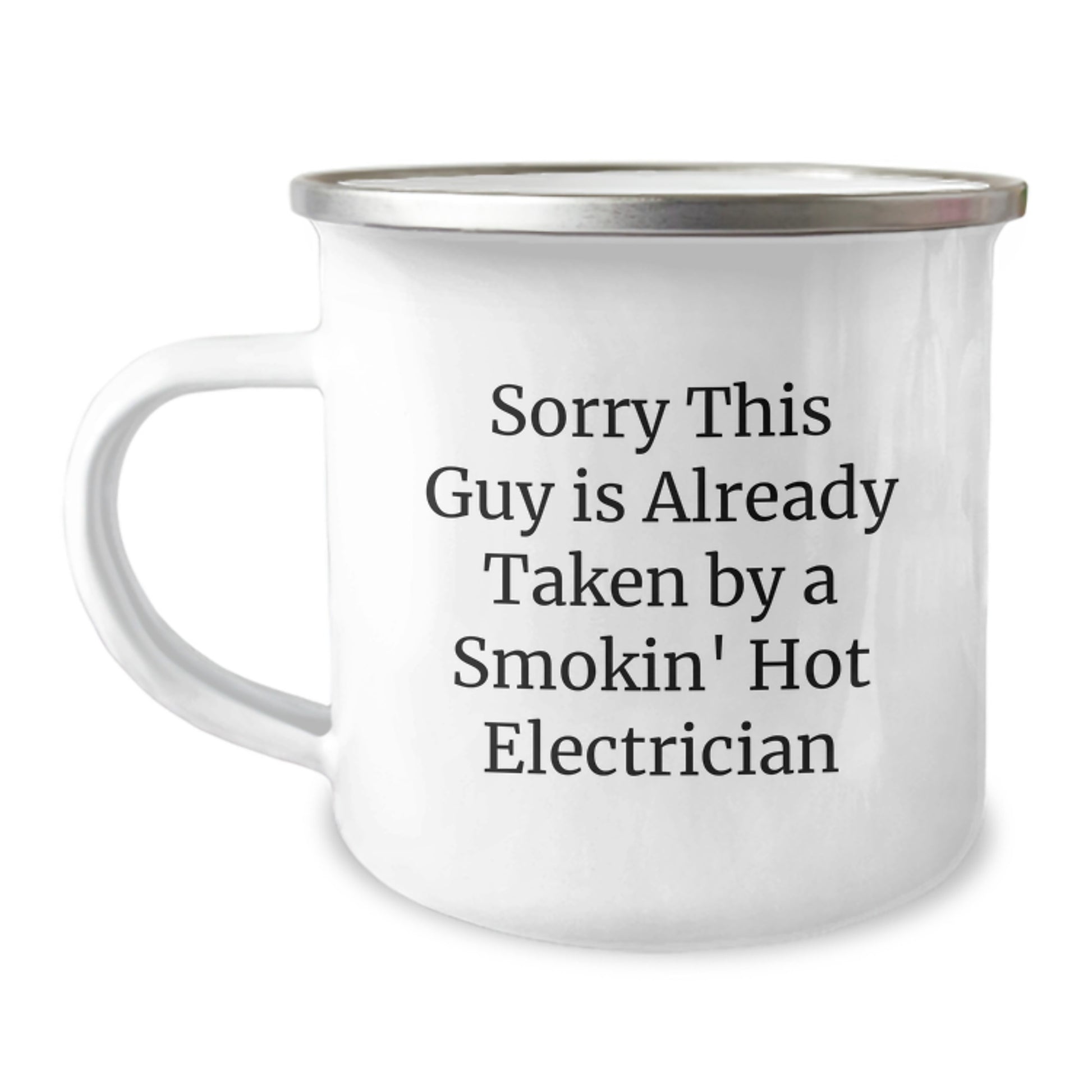 Funny Electrician Gifts for Men from Coworkers, Unique Camping Mug for Electrician Graduation - Image 1
