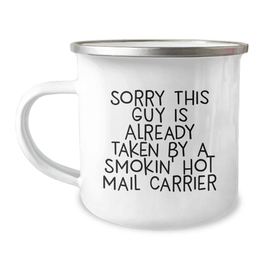 Funny Mail Carrier Camping Mug Gifts from Friends to Mail Carrier on Christmas - Image 1