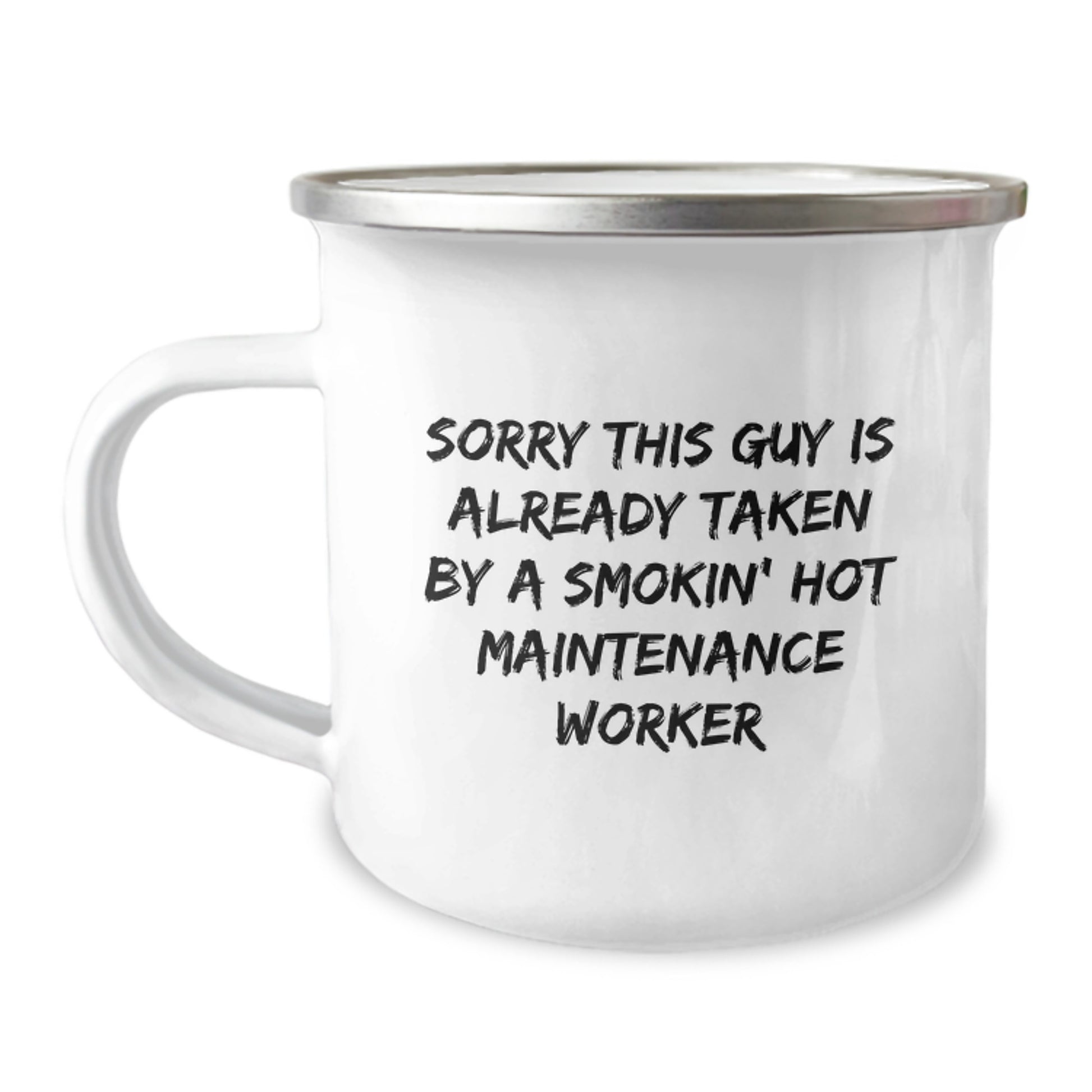 Funny Gifts for Maintenance Worker, Smokin' Hot Maintenance Worker Mug, Camping Mug for Men - Image 1