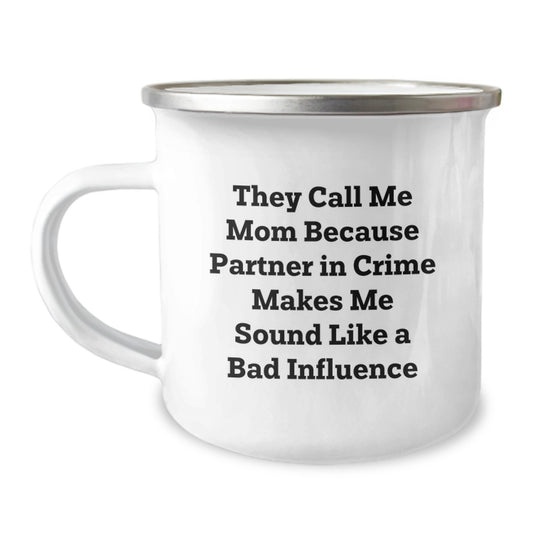 Funny Mom Gifts from Family for Mom - 'They Call Me Mom' Camping Mug for Christmas - Image 1