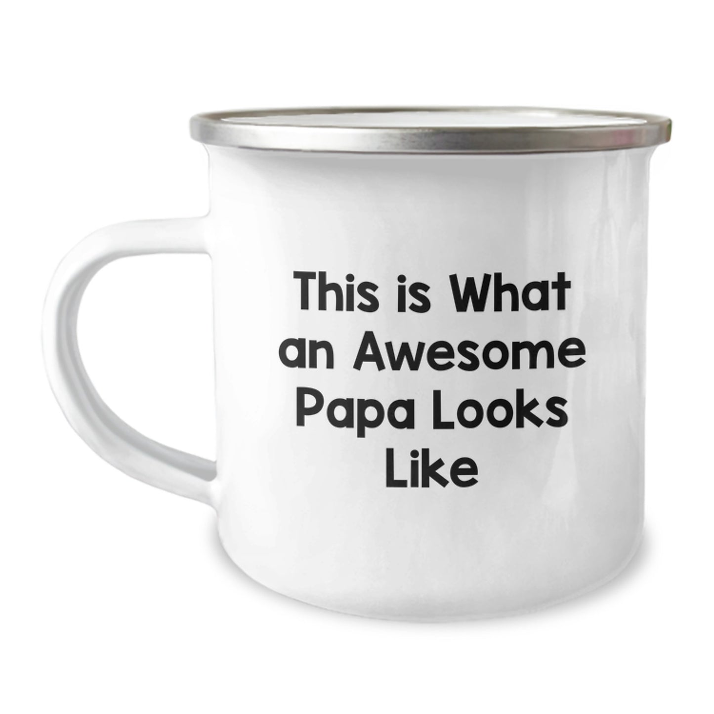 Funny Papa Camping Mug, Gifts for Papa from Men, This Is What An Awesome Papa Looks Like, Unique Graduation Gifts for Papa - Image 1