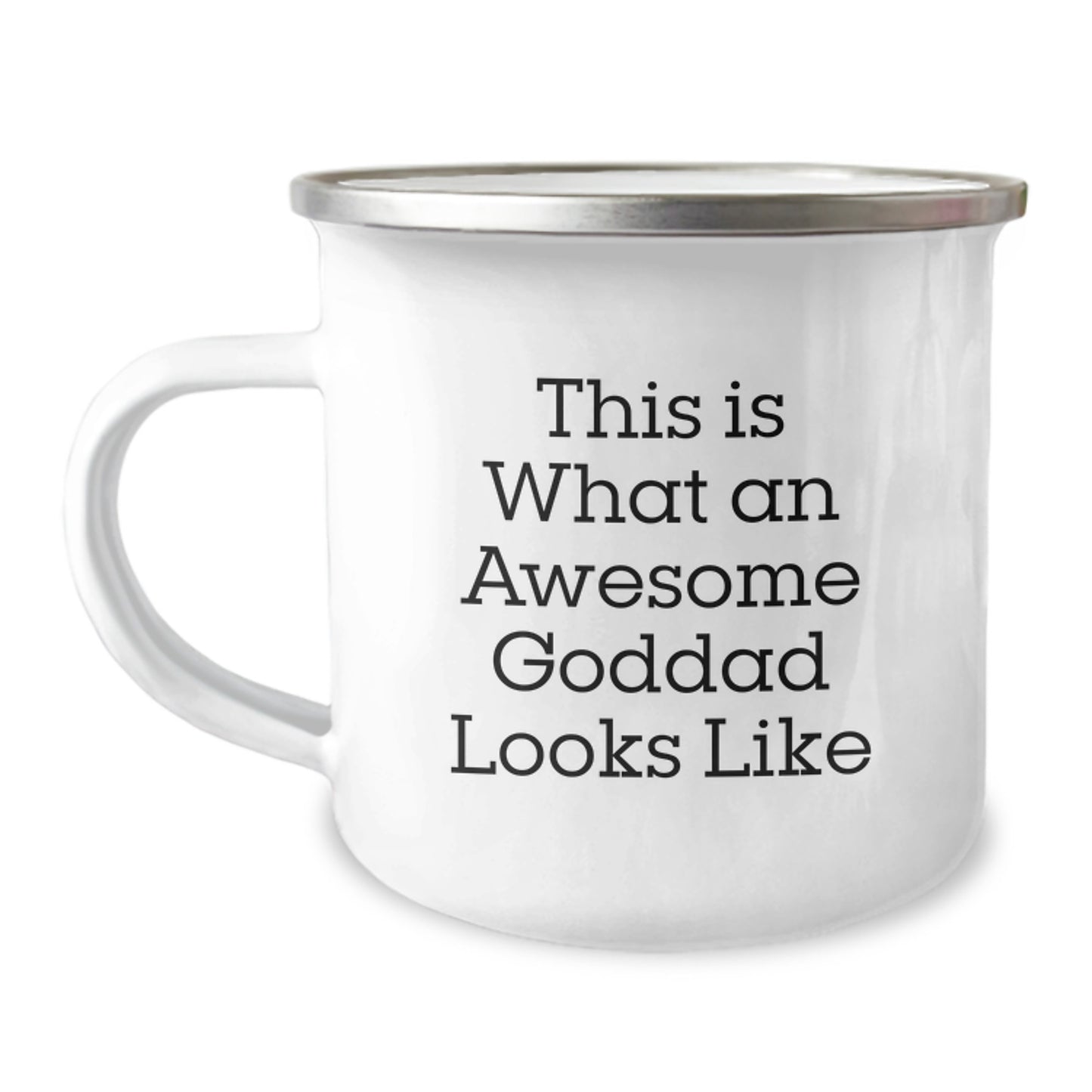Funny Goddad Gifts from Men, Inspirational Camping Mug for Awesome Goddad, Graduation Unique Gifts - Image 1