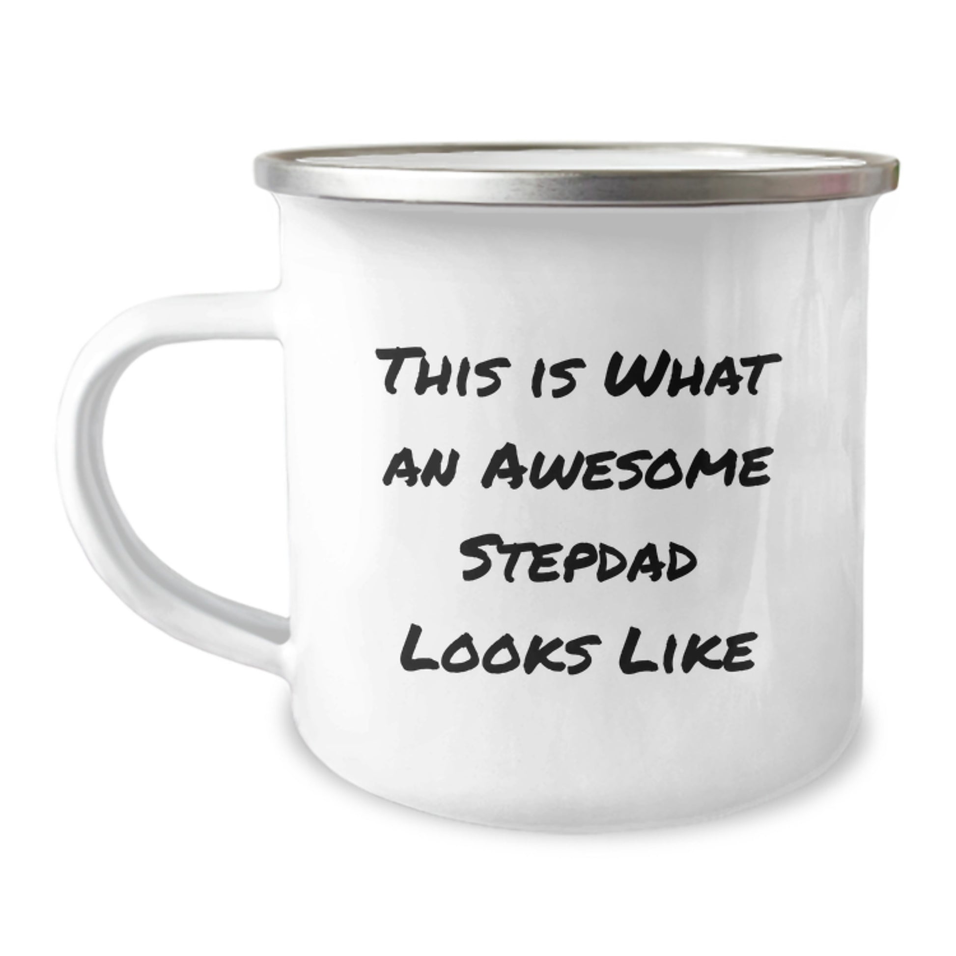 Funny Stepdad Gifts - Camping Mug for Graduation - 'This Is What An Awesome Stepdad Looks Like' - Gifts from Men to Stepdad, Unique Graduation Mugs for Dads - Image 1