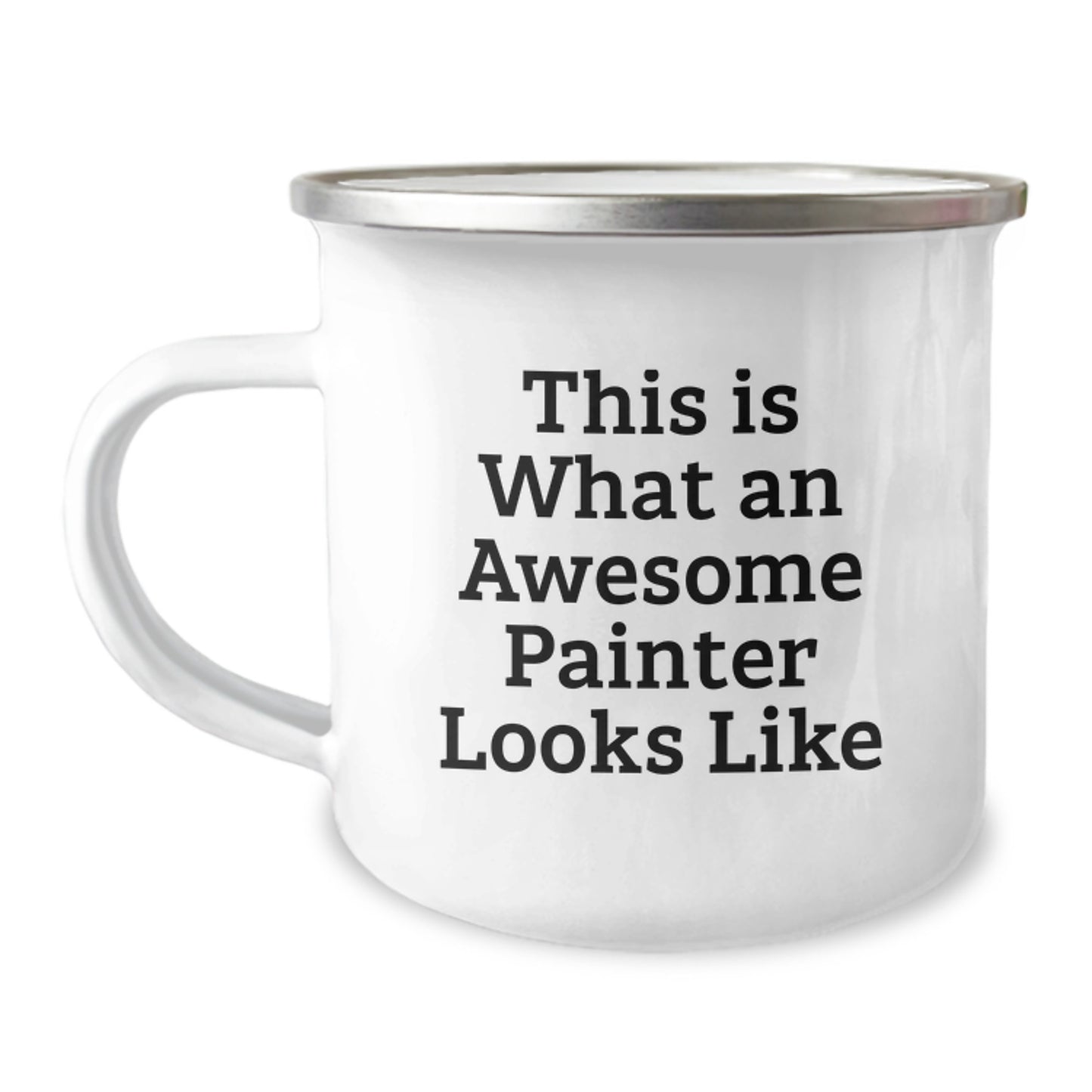 Funny Painter Gifts for Him, Perfect Valentine's Camping Mug, Inspirational Quote 'This Is What An Awesome Painter Looks Like' - Image 1