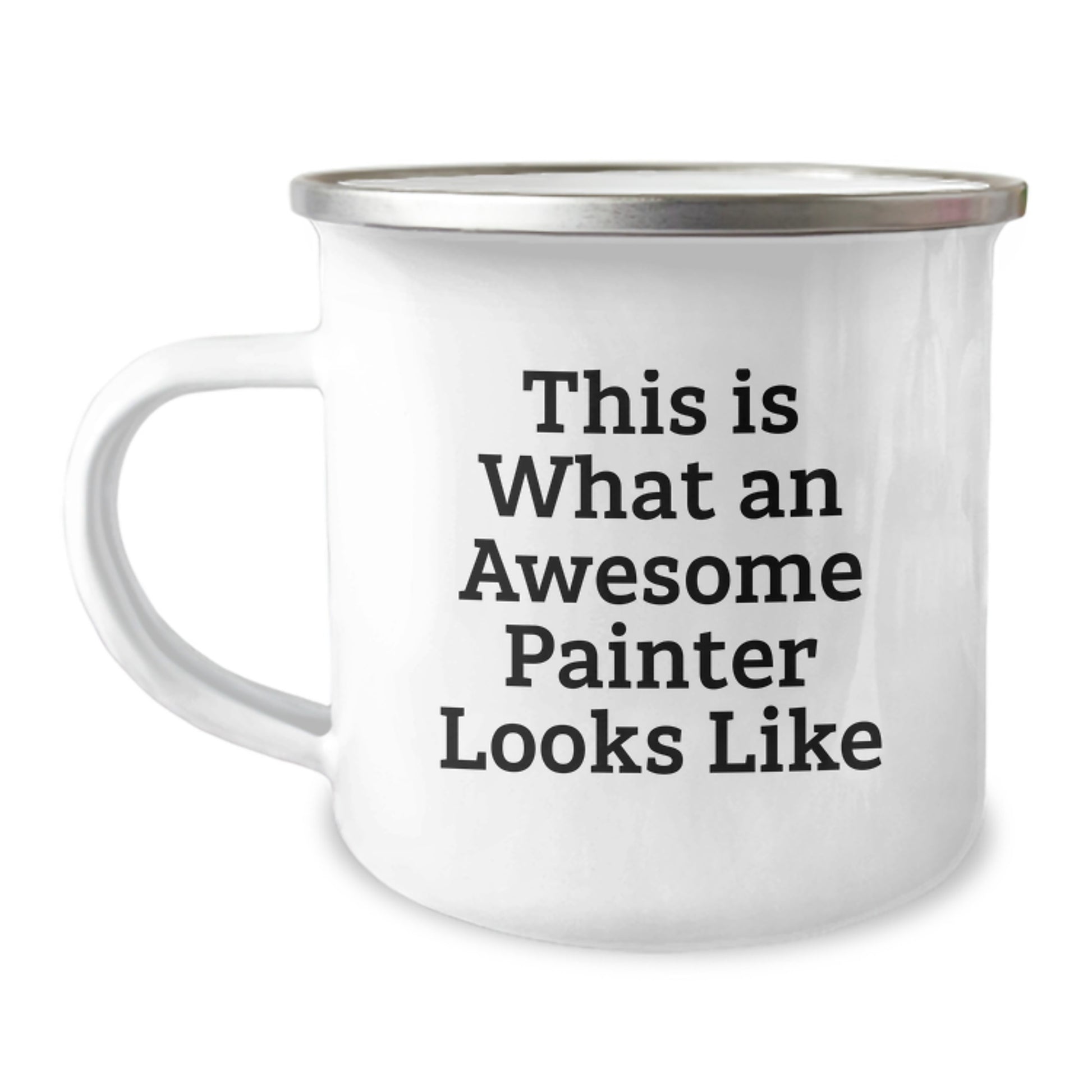 Funny Painter Gifts for Him, Perfect Valentine's Camping Mug, Inspirational Quote 'This Is What An Awesome Painter Looks Like' - Image 1