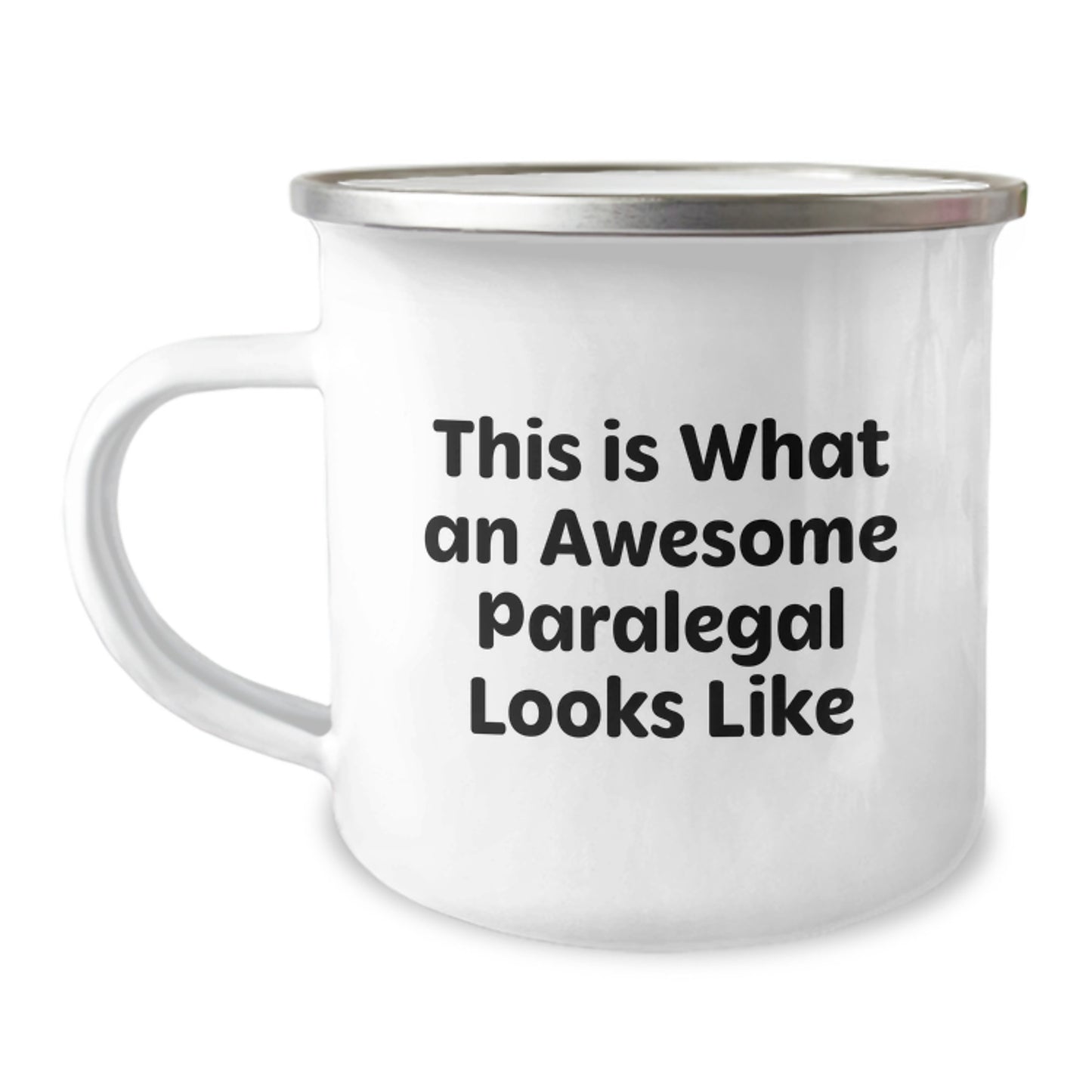 Funny Paralegal Gifts from Family - 'This Is What An Awesome Paralegal Looks Like' Camping Mug for Birthday, Paralegal Appreciation, and Daily Use - Image 1