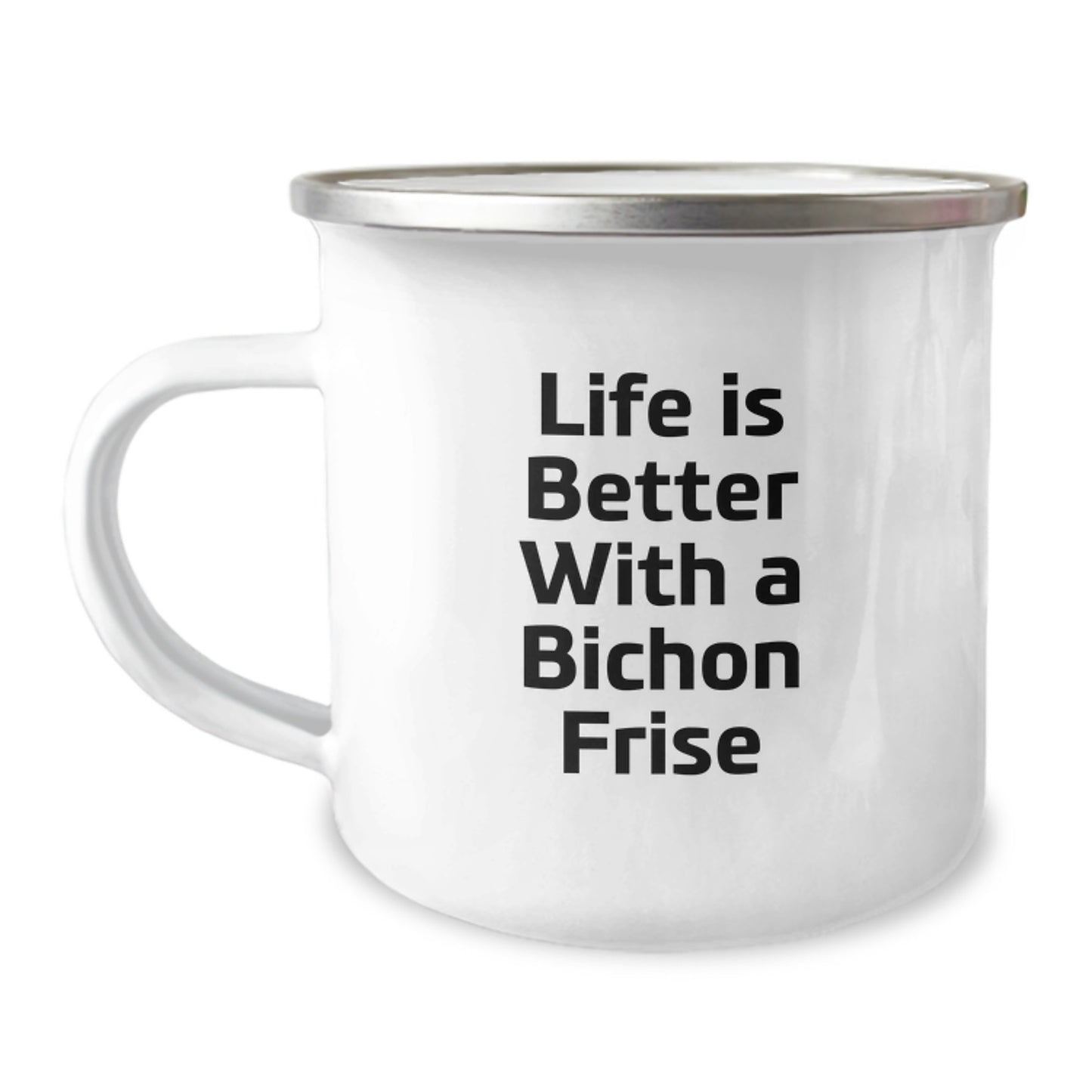 Bichon Frise Dog Lovers Gifts From Friends and Family - Funny Quote 'Life Is Better With A Bichon Frise' Graduation Unique Gifts - Image 1