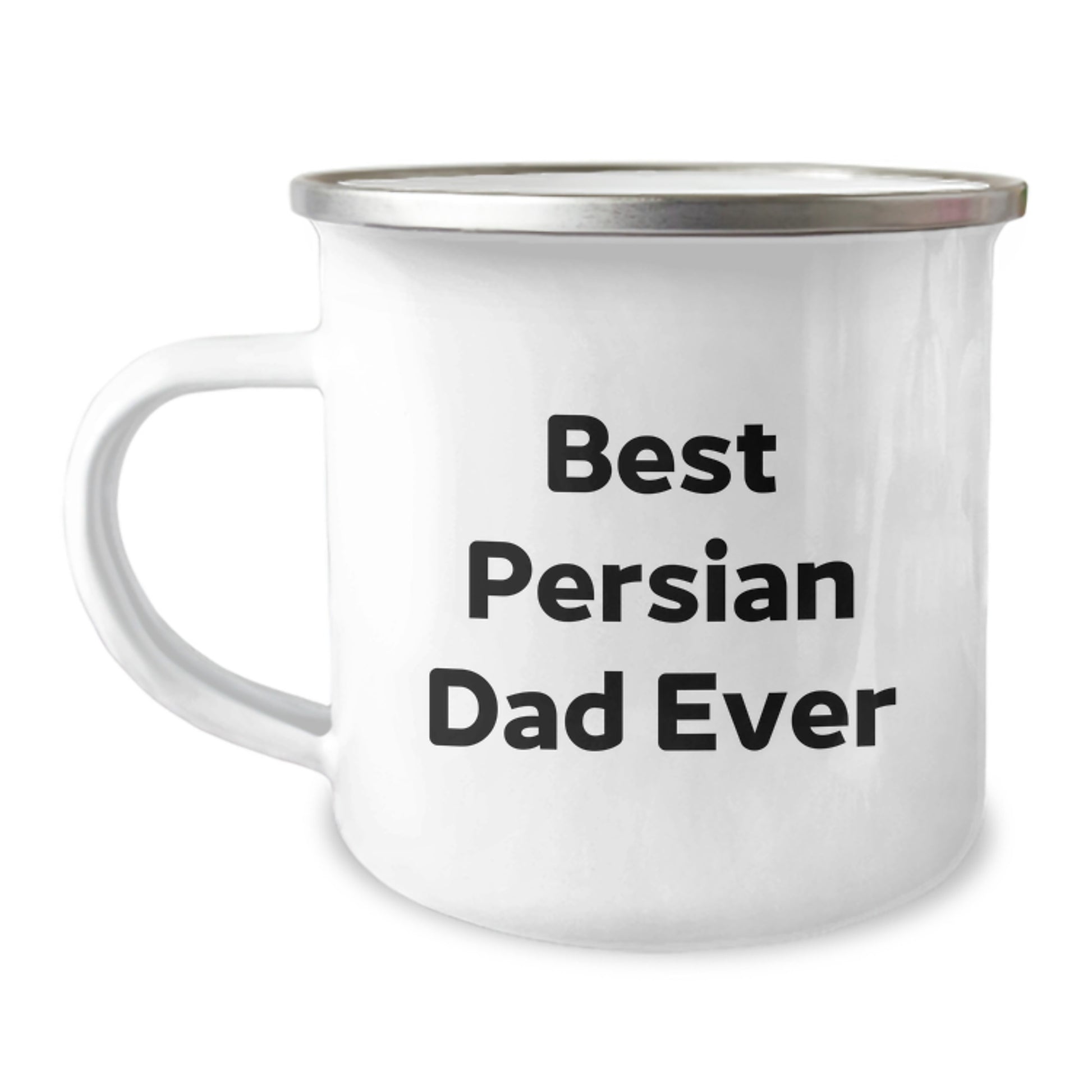 Funny Persian Cat Camping Mug for Best Dad Ever, Gifts from Men to Birthday Friends - Image 1