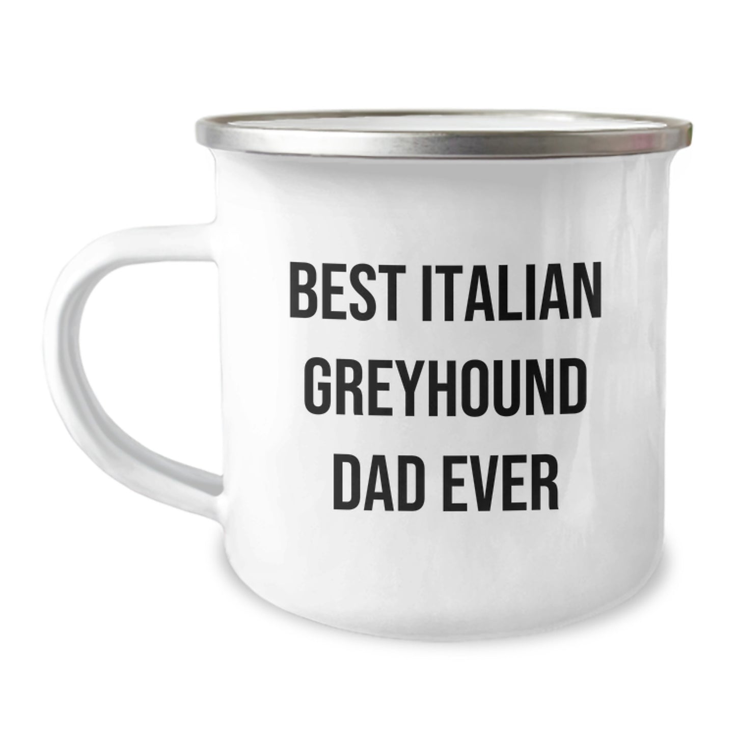 Funny Italian Greyhound Dog Dad, Valentine's Unique Gifts for Men, Best Italian Greyhound Dad Ever Coffee Mug - Image 1